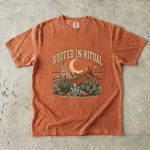 Rooted in Ritual T-Shirt - Desert Moon Crystal Botanical Shirt