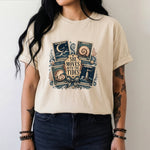 She Moves With the Tides T-Shirt - Coastal Celestial Ocean Shirt