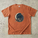 Trust the Quiet Pull T-Shirt - Floral Crescent Moon Celestial Shirt