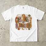 Cosmically Unbothered T-Shirt - Retro Sun Moon Celestial Shirt