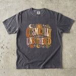 Cosmically Unbothered T-Shirt - Retro Sun Moon Celestial Shirt