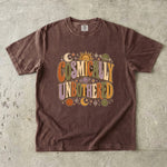 Cosmically Unbothered T-Shirt - Retro Sun Moon Celestial Shirt