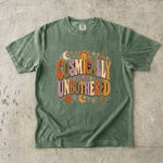 Cosmically Unbothered T-Shirt - Retro Sun Moon Celestial Shirt