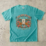 Born Under Wild Skies T-Shirt - Western Boho Longhorn Celestial Shirt