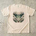 Luna Moth Crystal T-Shirt - Moon Phase Botanical Celestial Shirt