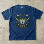 Luna Moth Crystal T-Shirt - Moon Phase Botanical Celestial Shirt