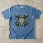 Luna Moth Crystal T-Shirt - Moon Phase Botanical Celestial Shirt
