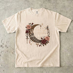 Soft Heart Sharp Intuition T-Shirt - Celestial Rose Moon Shirt