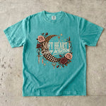 Soft Heart Sharp Intuition T-Shirt - Celestial Rose Moon Shirt