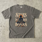 Stars in Her Bones T-Shirt - Celestial Woman Moon Phase Shirt
