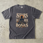 Stars in Her Bones T-Shirt - Celestial Woman Moon Phase Shirt