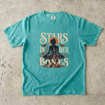 Stars in Her Bones T-Shirt - Celestial Woman Moon Phase Shirt