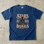 Stars in Her Bones T-Shirt - Celestial Woman Moon Phase Shirt