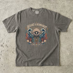 Sea Salt & Second Sight T-Shirt - Coastal Celestial Pearl Ocean Shirt