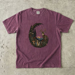 Celestial Forest Deer T-Shirt - Woodland Crystal Botanical Shirt