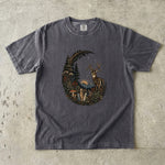 Celestial Forest Deer T-Shirt - Woodland Crystal Botanical Shirt