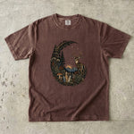 Celestial Forest Deer T-Shirt - Woodland Crystal Botanical Shirt
