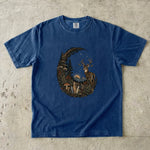 Celestial Forest Deer T-Shirt - Woodland Crystal Botanical Shirt