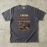 I Read the Room and the Moon T-Shirt - Cozy Celestial Book Lover Shirt