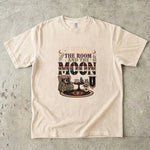 I Read the Room and the Moon T-Shirt - Cozy Celestial Book Lover Shirt