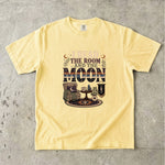 I Read the Room and the Moon T-Shirt - Cozy Celestial Book Lover Shirt