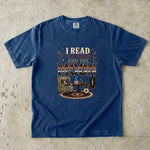 I Read the Room and the Moon T-Shirt - Cozy Celestial Book Lover Shirt