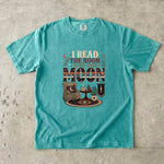 I Read the Room and the Moon T-Shirt - Cozy Celestial Book Lover Shirt