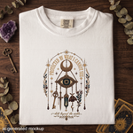 Protected by What I Cannot See T-Shirt - Celestial Eye Crystal Shirt