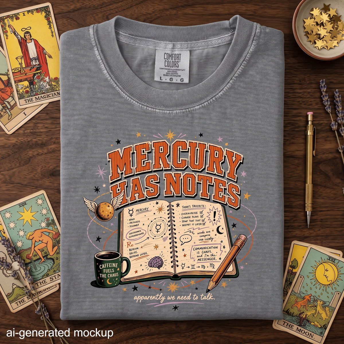 Mercury Has Notes T-Shirt - Funny Retrograde Astrology Shirt