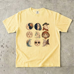 Moonlit Muses T-Shirt - Celestial Moon Woman Portrait Shirt