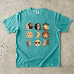 Moonlit Muses T-Shirt - Celestial Moon Woman Portrait Shirt