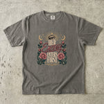 Her Energy Enters First T-Shirt - Celestial Rose Crystal Shirt