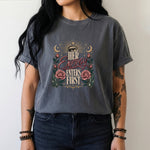 Her Energy Enters First T-Shirt - Celestial Rose Crystal Shirt