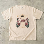 Her Energy Enters First T-Shirt - Celestial Rose Crystal Shirt