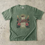 Her Energy Enters First T-Shirt - Celestial Rose Crystal Shirt