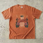 Her Energy Enters First T-Shirt - Celestial Rose Crystal Shirt