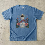 Her Energy Enters First T-Shirt - Celestial Rose Crystal Shirt