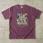 Grow Toward the Moonlight T-Shirt - Floral Moon Botanical Shirt