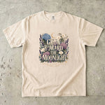 Grow Toward the Moonlight T-Shirt - Floral Moon Botanical Shirt