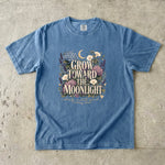 Grow Toward the Moonlight T-Shirt - Floral Moon Botanical Shirt