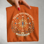 Follow Your Inner North - Guided by Light Celestial Compass T-Shirt